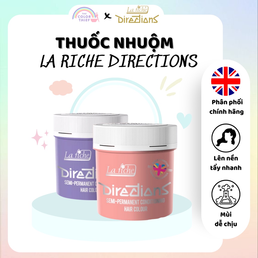 Thuốc nhuộm tóc La Riche Directions dạng Semi-permanent The Color Thief - Ảnh 2