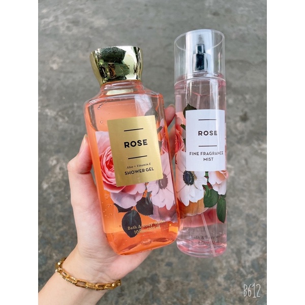 Combo body mist + sữa tắm siêu thơm - Bath and body works - Chai to
