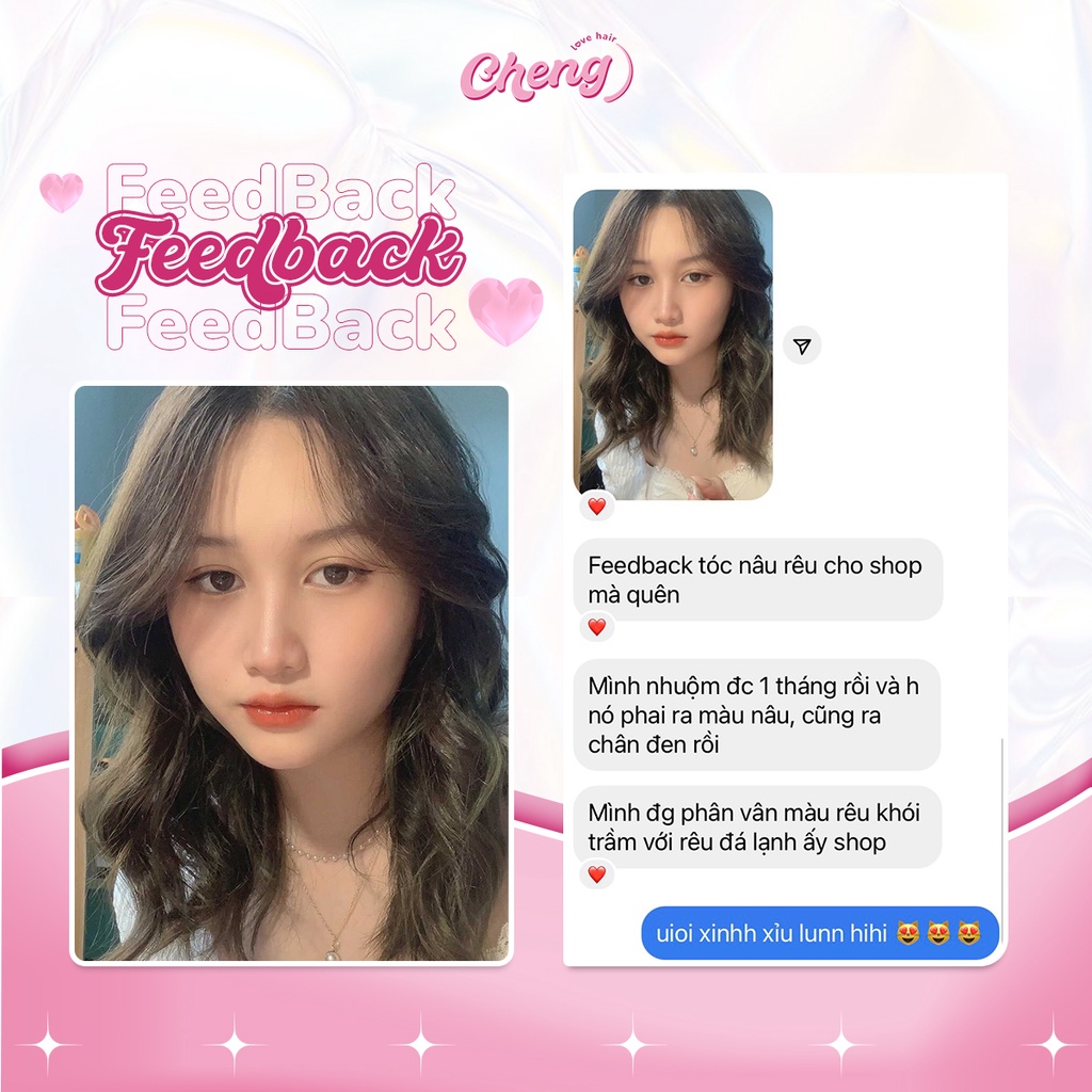 Thuốc Nhuộm Tóc Màu NÂU RÊU Không Tẩy  Chenglovehair, Chenglovehairs