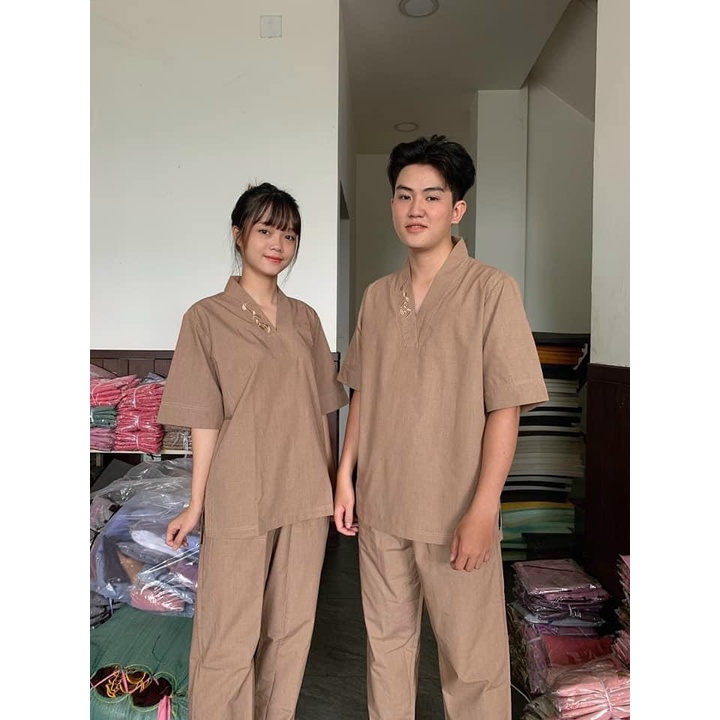 Đồ Lam Đi Chùa Đồ PHTJ Giao Bộ Thuyền Nam Vải Xô Tixi Nhập Ngoại - Chất Liệu Vải Xô Tixi Tốt Nhất