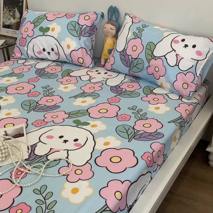 Bộ ga giường Cotton 3D Lidaco 3 món - Ảnh 2