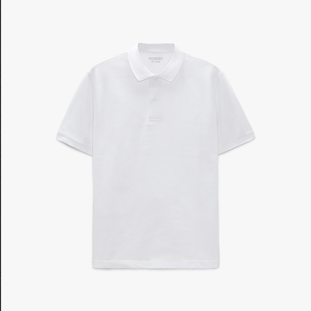 Áo thun polo nam ROWAY cotton thoáng mát, thấm hút, không nhăn form regular, polo trơn - Ảnh 3
