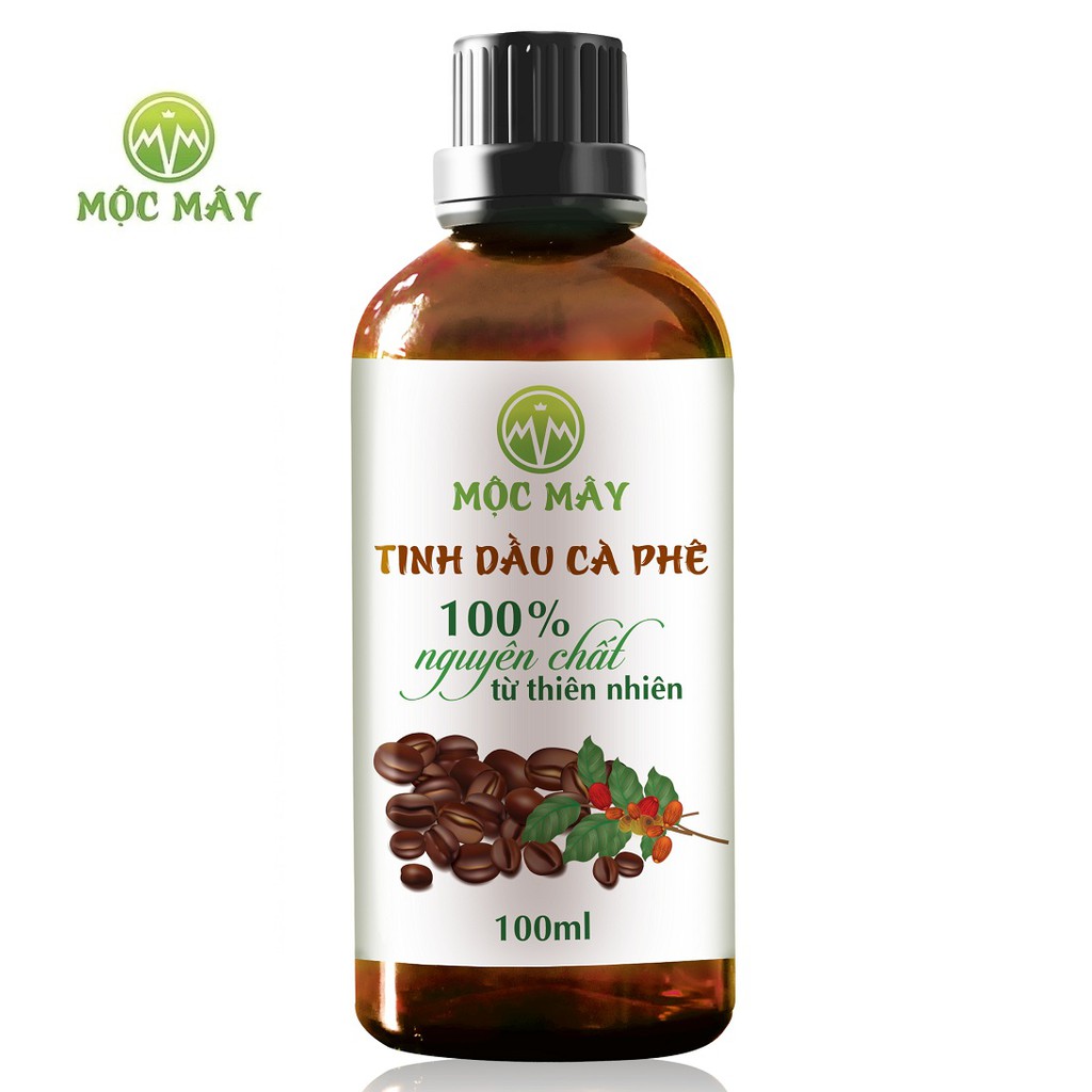 Tinh dầu cà phê nguyên chất Mộc Mây chai 100ml Có kiểm định bộ y tế, chất lượng và mùi hương vượt trội