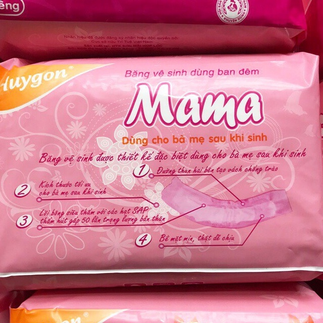 Băng vệ sinh Mama cho mẹ sau sinh  10 miếng / gói