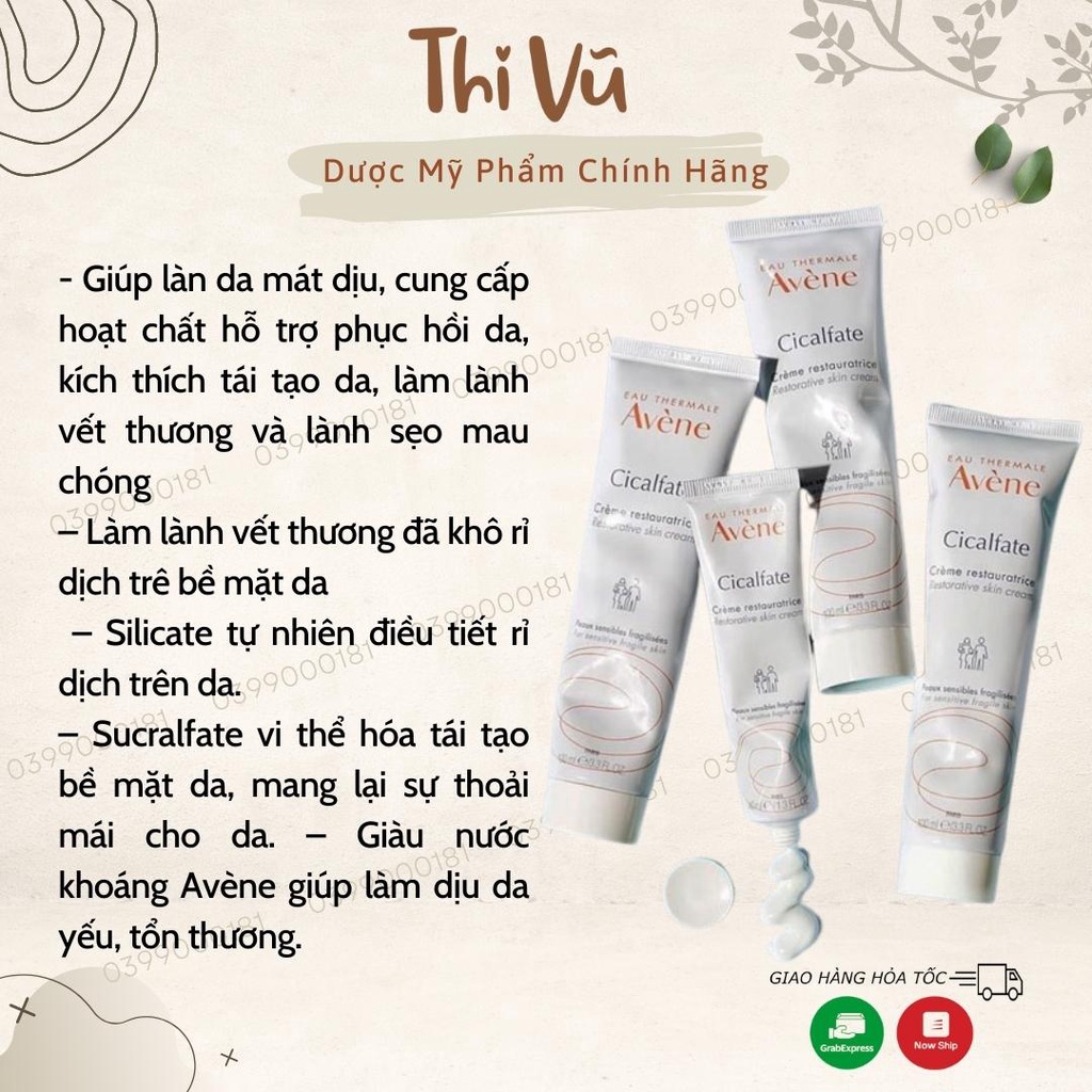 Kem dưỡng phục hồi da La Roche Posay Avene tái tạo dưỡng ẩm da khô nhạy cảm treatment - Thi Vũ