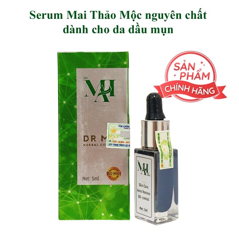 Serum DR MAI nguyên chất sạch mụn thâm 5ml doctor mai dành cho da dầu se kích lỗ chân lông chính hãng - Ảnh 2