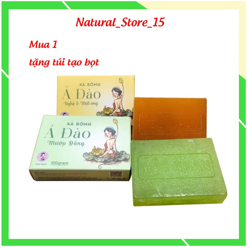 Xà bông nghệ mướp đắng trắng da mờ thâm giảm mụn hanmade mộc nhan