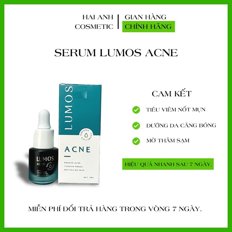 Serum mụn Lumos Acne mẫu mới