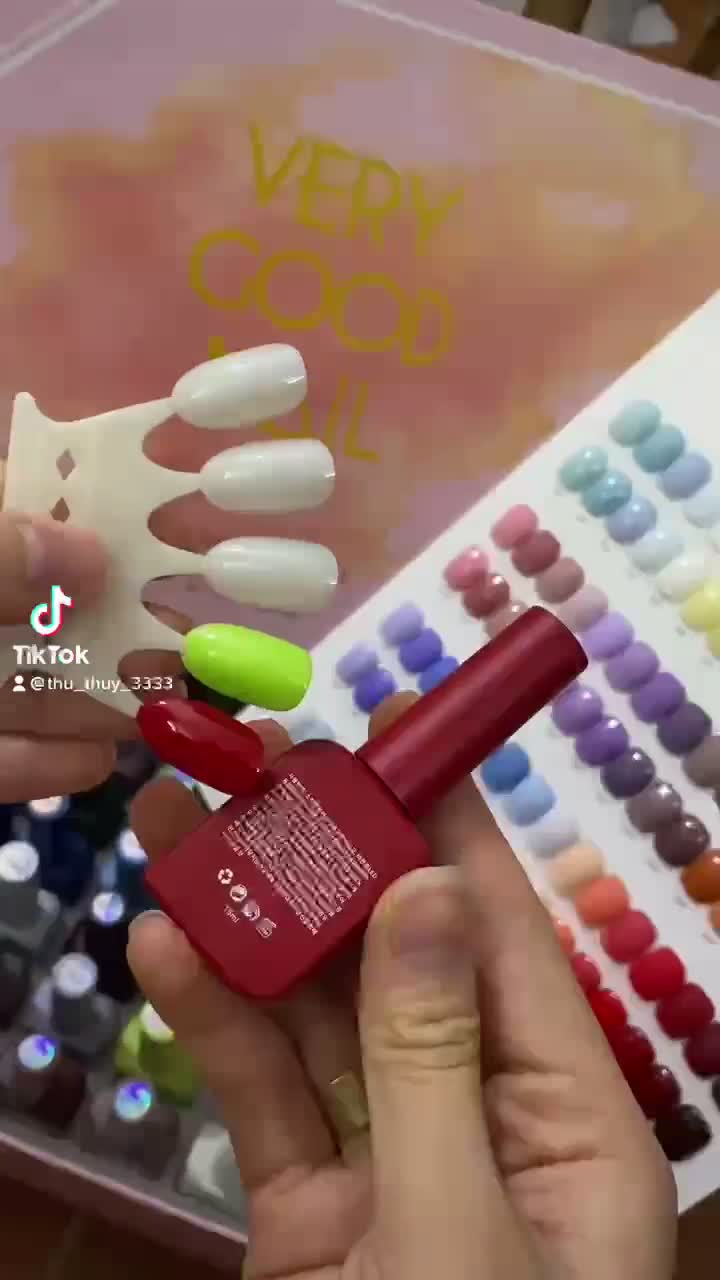 Set sơn gel very good nail 60 màu Fullbox hồng Tặng BẢNG MÀU + Base Top - Ảnh 2