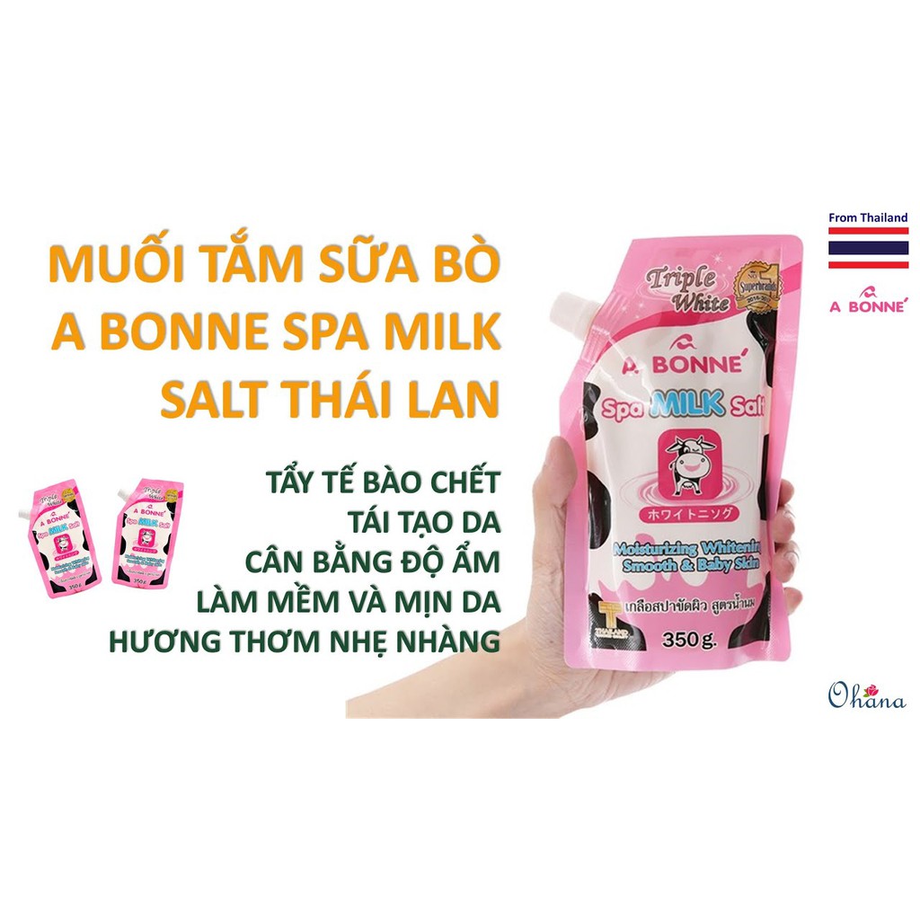 Muối Tắm Sữa Bò Tẩy Tế Bào Chết A Bonne Spa Milk Salt - Ảnh 3