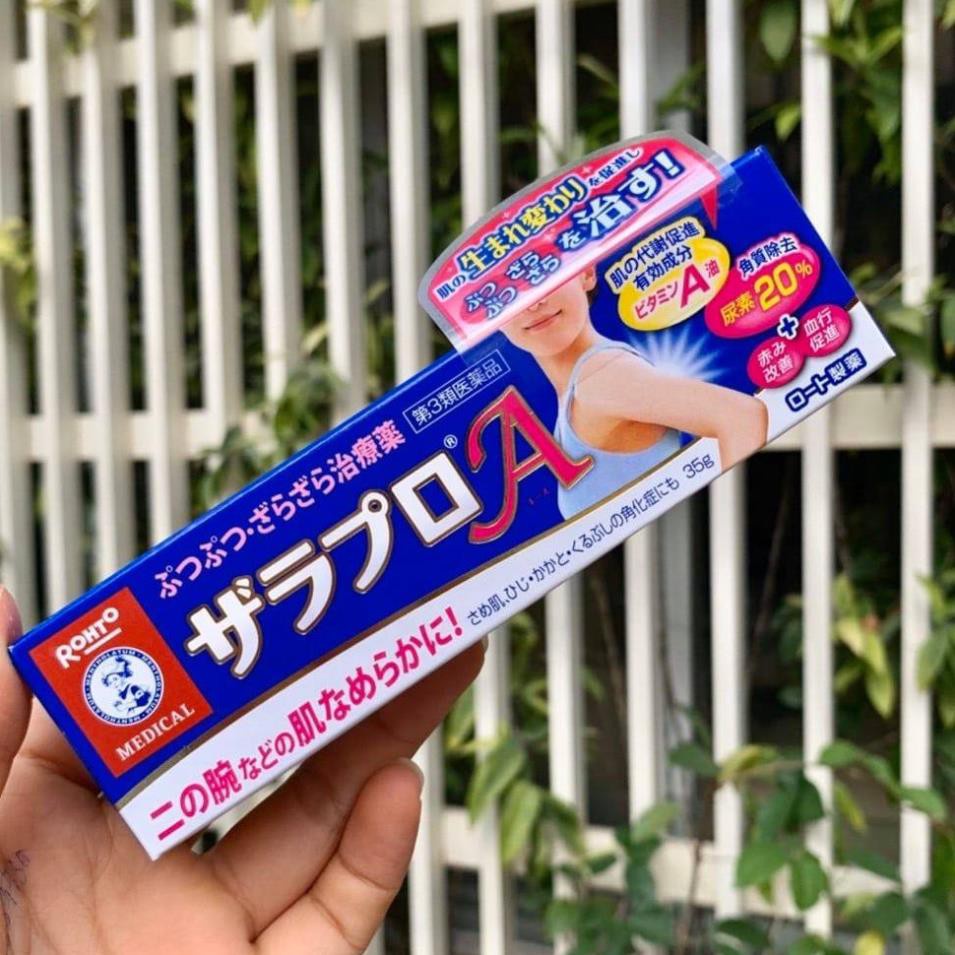 Kem viêm nang lông Zaraporo Rohto 35g Nhật Bản date 2026/2026