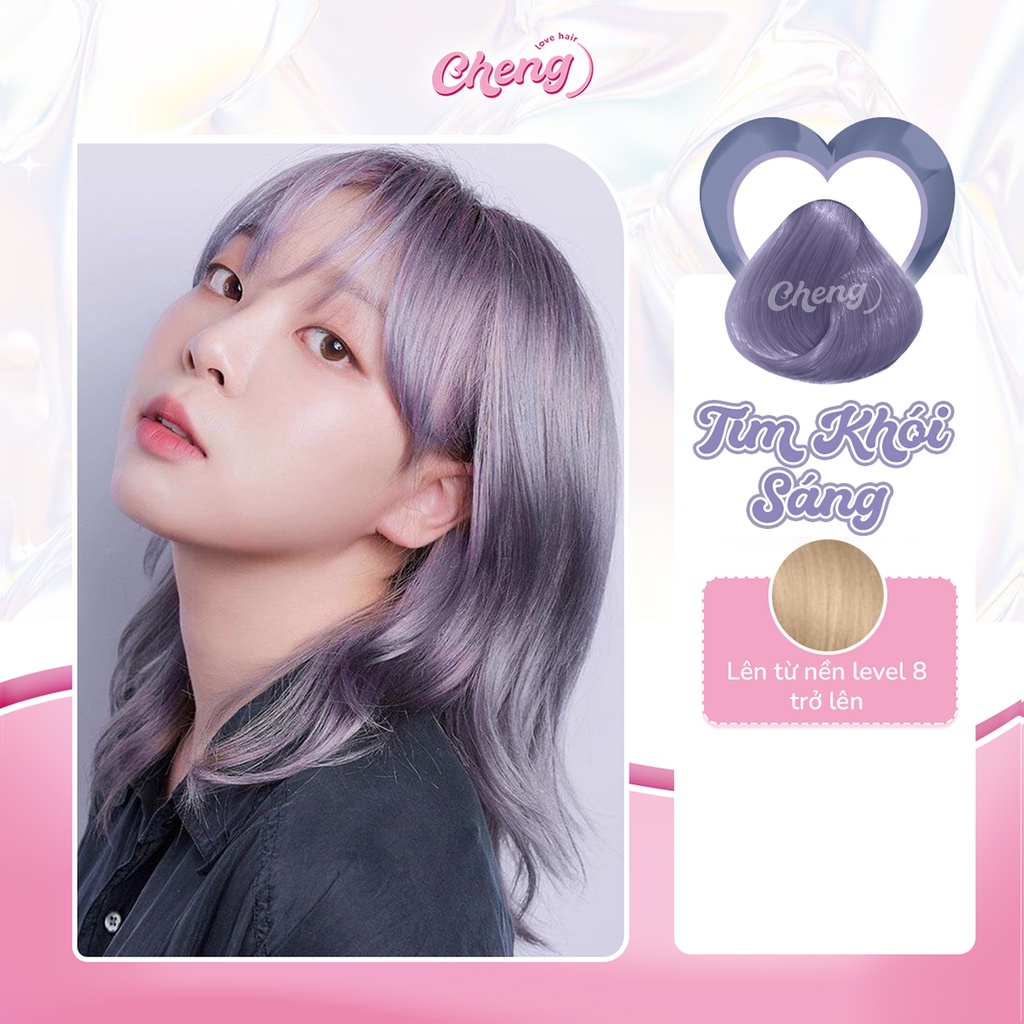 Thuốc nhuộm tóc TÍM KHÓI SÁNG  Chenglovehair, Chenglovehairs