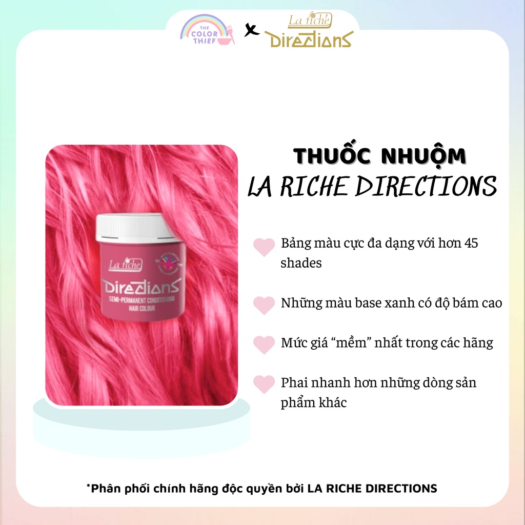 Thuốc nhuộm tóc La Riche Directions dạng Semi-permanent The Color Thief