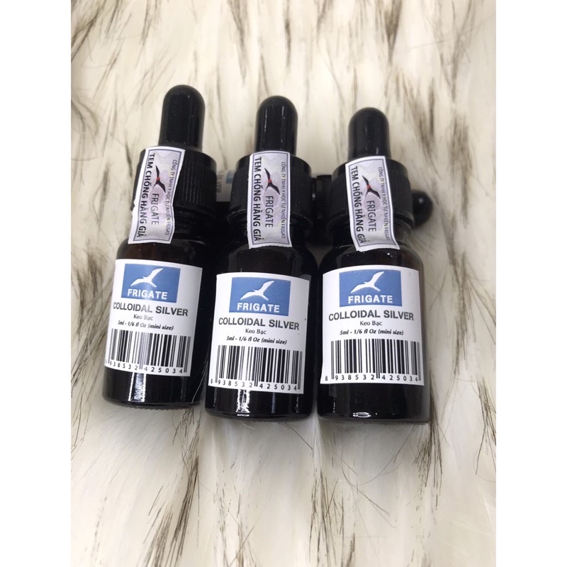 KEO BẠC - COLLOIDAL SILVER - FRIGATE - HỖ TRỢ CẢI THIỆN MỤN, DEMODEX MINISIZE 5ML