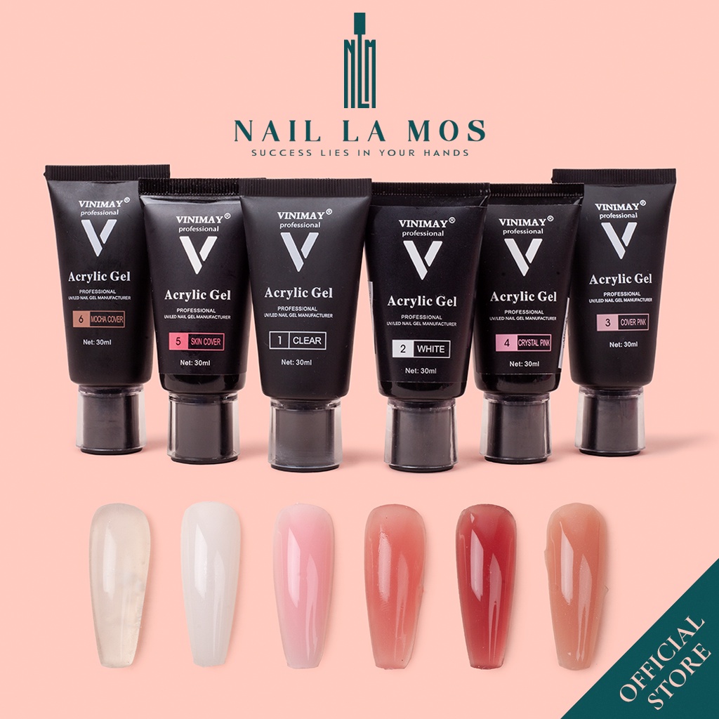 Gel gôm Vinimay chính hãng - Gel nối móng úp nhanh, bền đẹp tuýp 30ml