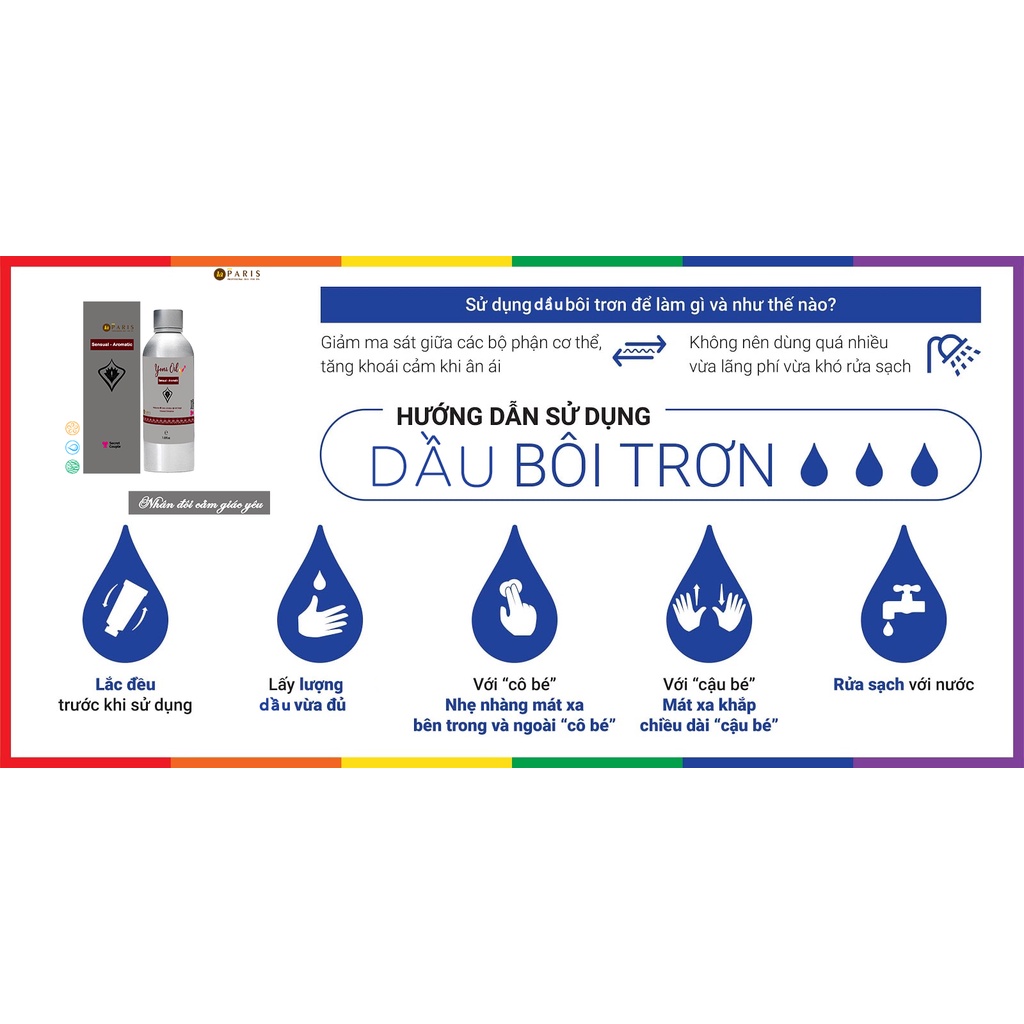 Dầu Massage Vùng Kín Thần Thánh Giúp Tăng Cảm Giác Kích Thích Nam Nữ YONI OIL LA PARIS