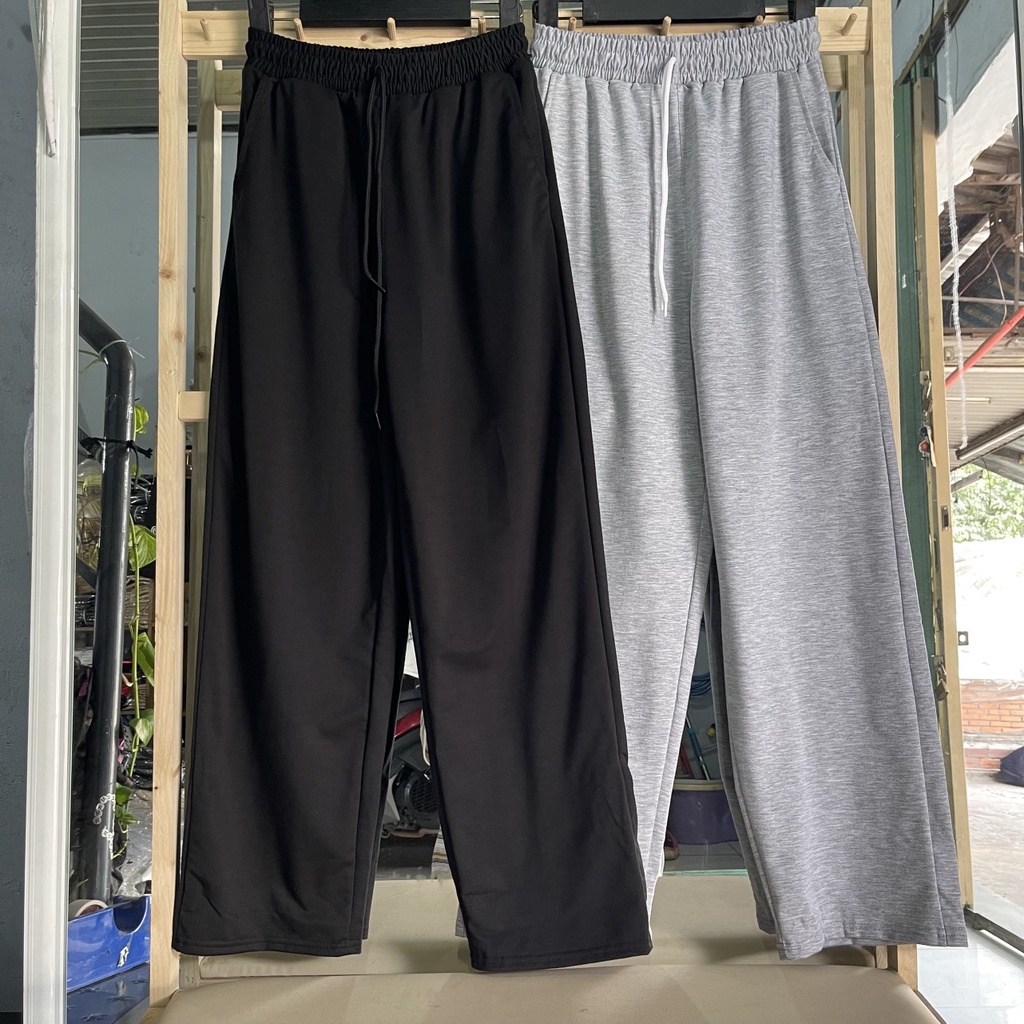 "Quần thể thao dài thun unisex ống rộng, cạp chun - Mẫu mới 2026" - Ảnh 4