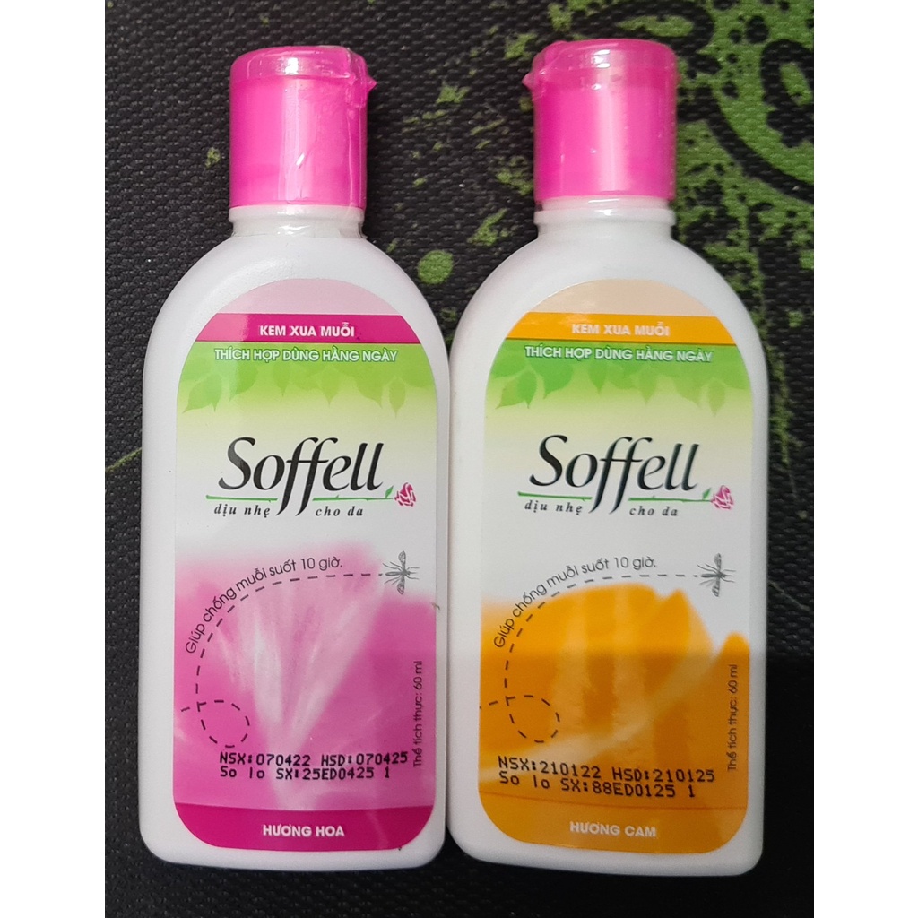 Kem Chống muỗi Soffell 60ml - Làm cho muỗi tránh xa bạn trong suốt thời gian 10 giờ mà vẫn giữ cho làn da mềm mại