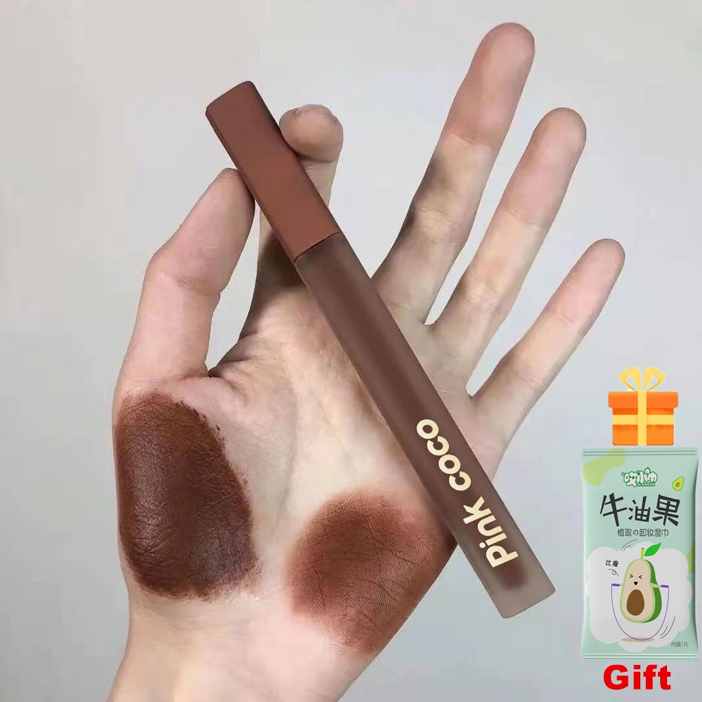 Son kem lì Pink Coco dưỡng ẩm chống nước chống khô môi