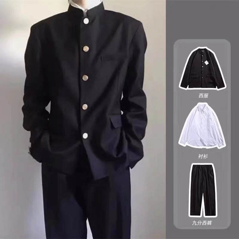 Bộ Đồ Học Sinh Nam Nhật Bản Gakuran Fullset, Gồm Áo Khoác, Sơ Mi, Quần Dài - Có Tách Lẻ Set, Hình Ảnh Thật - Ảnh 2