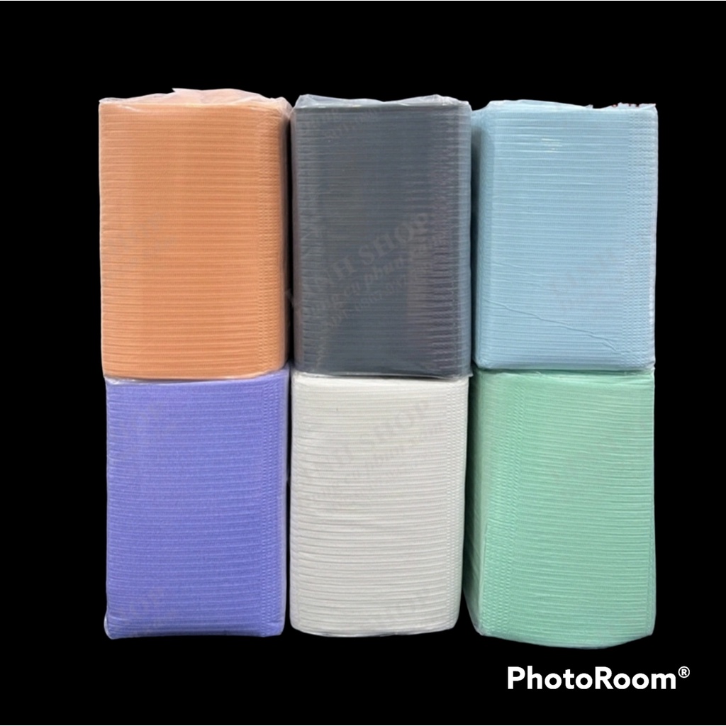 Bịch 125 cái Giấy lót xe đẩy kệ phun xăm, lót bàn phun xăm, giấy lót vệ sinh dành cho spa dùng 1 lần