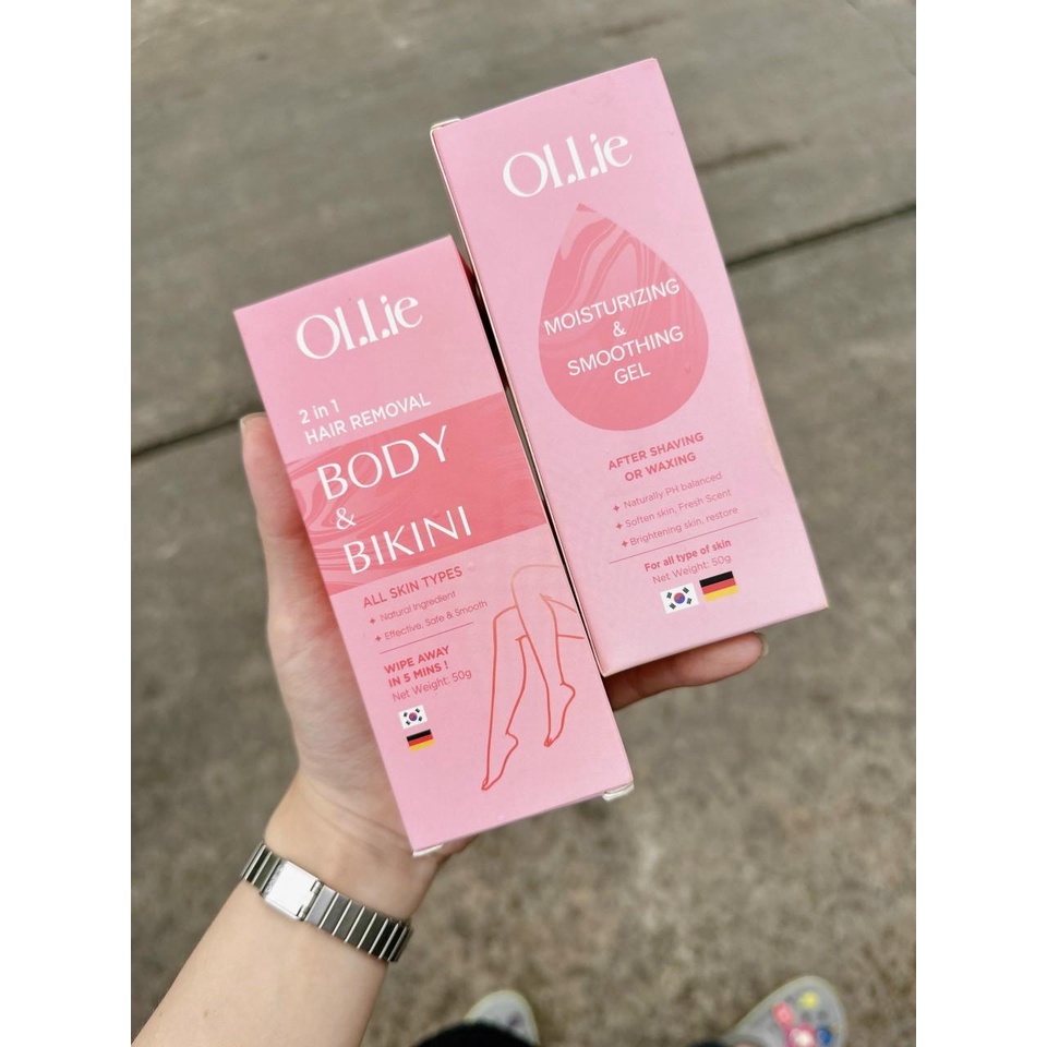 Kem tẩy lông Ollie tặng kem dưỡng thể