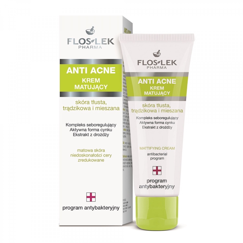 Kem kiểm soát dầu Floslek Anti Acne Mattifying Cream - Kem dưỡng Floslek
