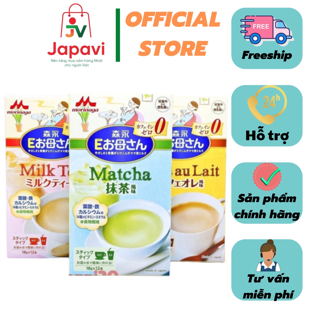 Sữa bầu Morinaga, sữa cho bà bầu nhật bản 12 gói x 18g - Ảnh 2