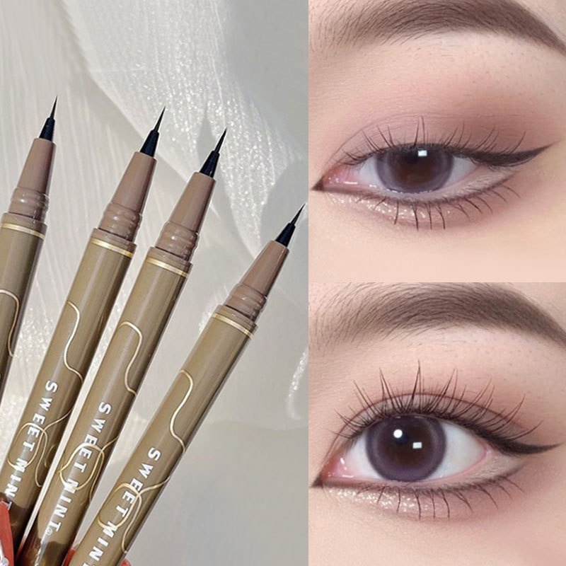 0.01mm Bạc Hà Ngọt Ngào? Bút Kẻ Mắt Ngòi Mảnh Mềm Mại Tự Nhiên Không Phai Màu Kháng Nước Lâu Trôi Sweetmint eyeliner