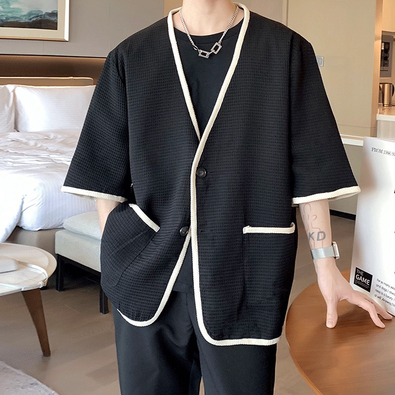 "Áo vest tay ngắn phong cách Hàn Quốc thời trang xuân hè dành cho nam - Fru255"