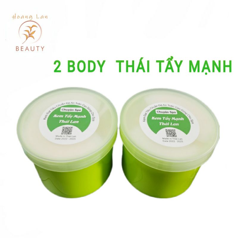 Combo Body Tẩy Trắng Thái 500gr + Tắm Trắng Khô Khử Thâm 500gr
