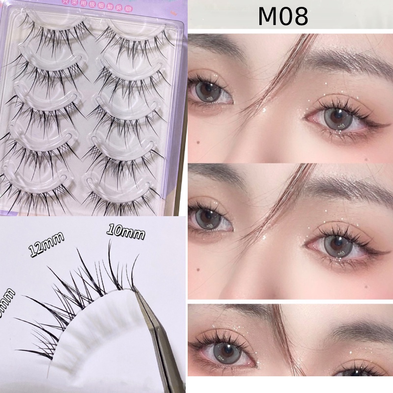 Hộp 5 Cặp Lông Mi Giả 3D Dài Và Dày Tự Nhiên