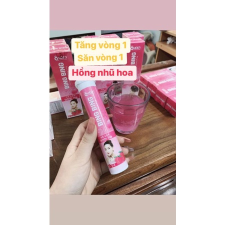 Hộp 20 viên sủi nỡ ngực, Tăng size vòng 1 bing bing , giúp vòng 1 săn chắc đầy đặn