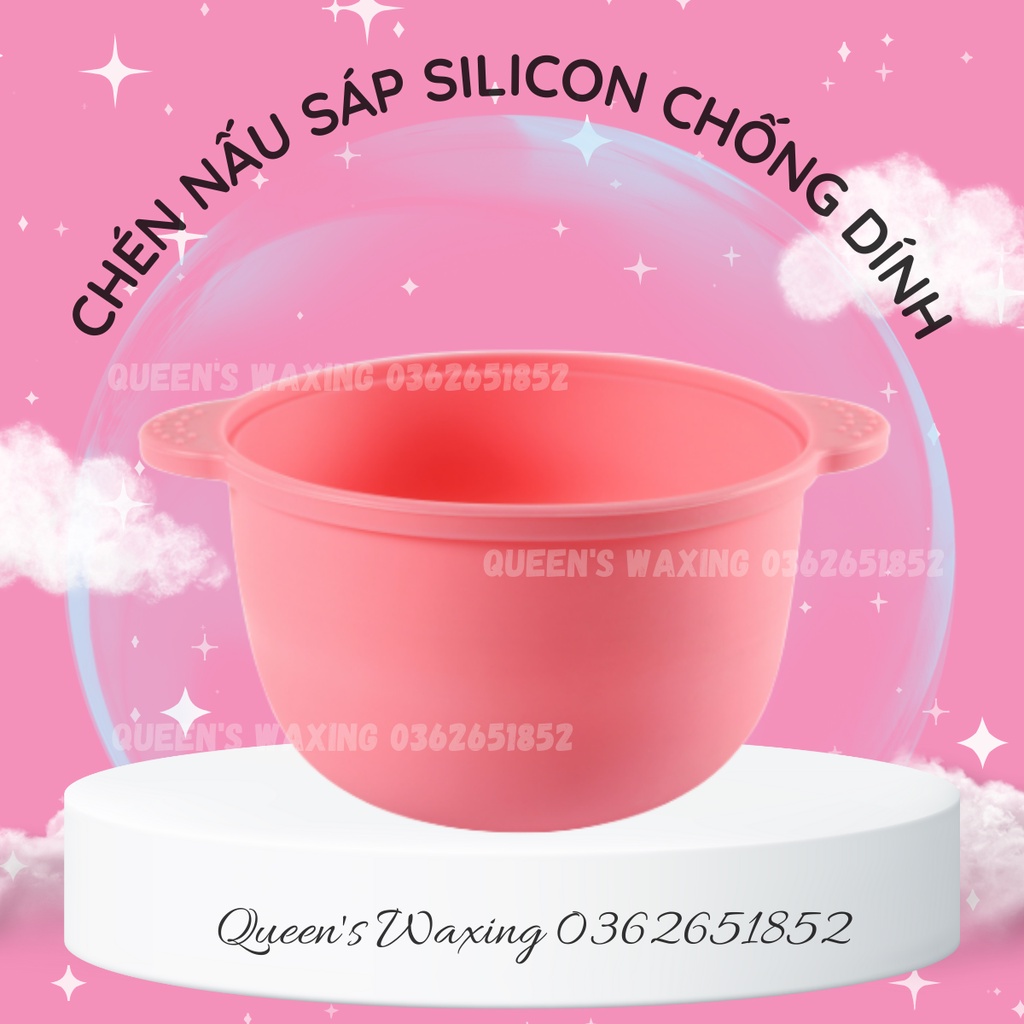 Chén  Bát  nấu sáp wax silicon chống dính thay thế lòng nồi pro-wax, đun cách thủy và chịu nhiệt tốt