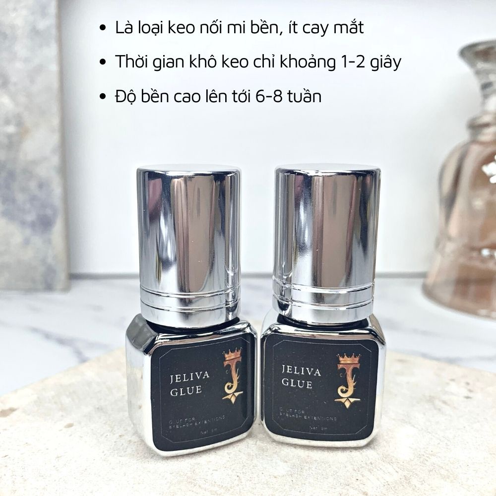 Keo nối mi JELIVA ít cay siêu bền 5ml