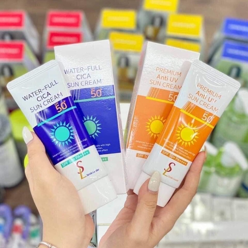 Kem Chống Nắng Smile Leader Sun Cream 60ml Hàn Quốc, Kem Chống Nắng Nâng Tone Smile Leader Cho Mọi Loại Da Saikou - Ảnh 4