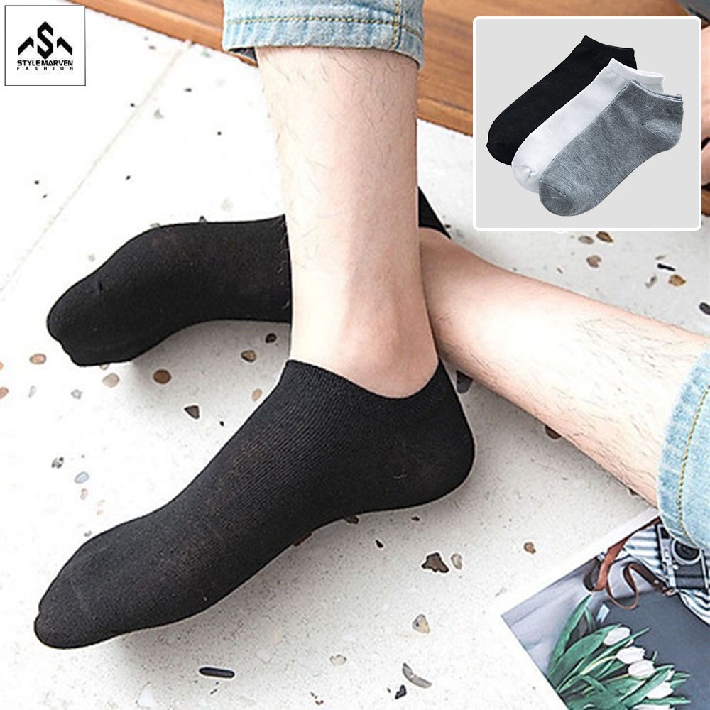 Tất unisex cổ ngắn đơn giản thoáng mát STYLE MARVEN TAT 001V2