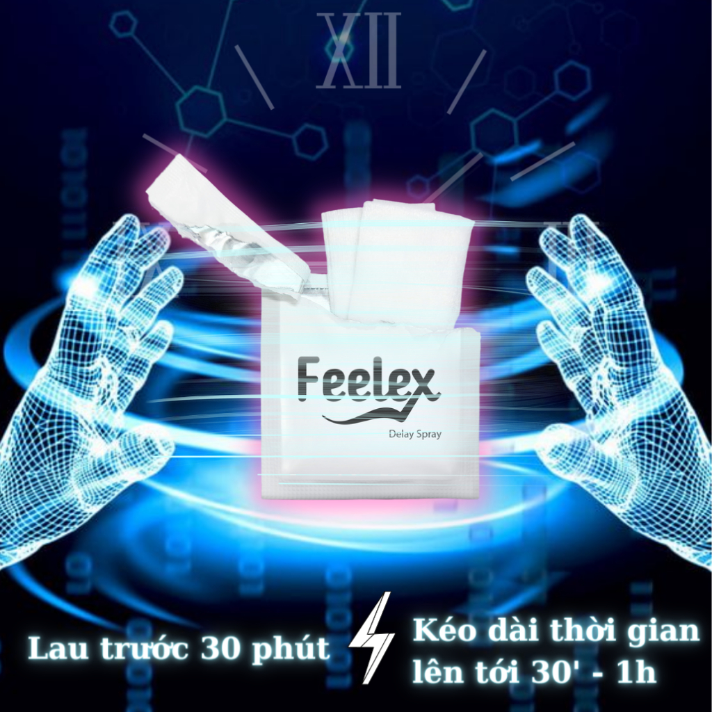 Khăn ướt Feelex làm sạch, khử khuẩn và mùi hôi vùng kín, sợi vải cao cấp