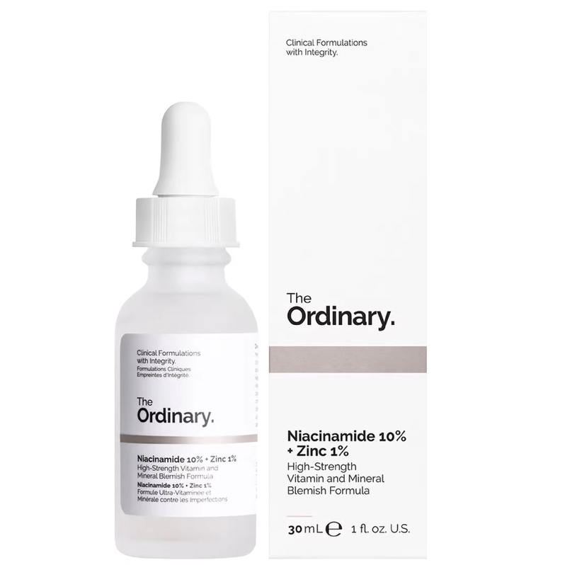 Serum The Ordinary Niacinamide 10% + Zinc 1% giảm mụn giảm thâm, se khít lỗ chân lông