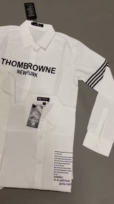 Áo Sơ Mi thom browne 3 Sọc Nam dài tay quốc dân - Ảnh 2
