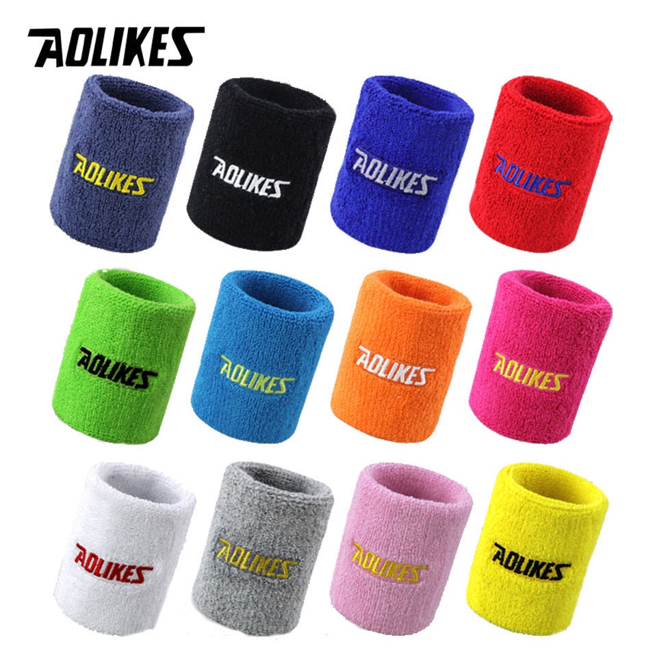 Đai quấn cổ tay Aolikes hỗ trợ nâng tạ / luyện tập thể thao / bóng rổ / tennis - Ảnh 2