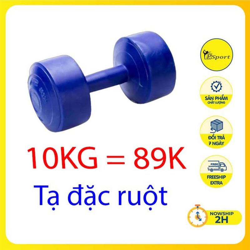 Tạ Tay 10 Kg Tạ Nhựa Tập Gym 10Kg