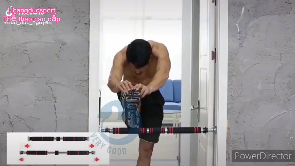Xà đơn gắn cửa hoặc treo tường 60-100 cm,80cm-130cm - Ảnh 2