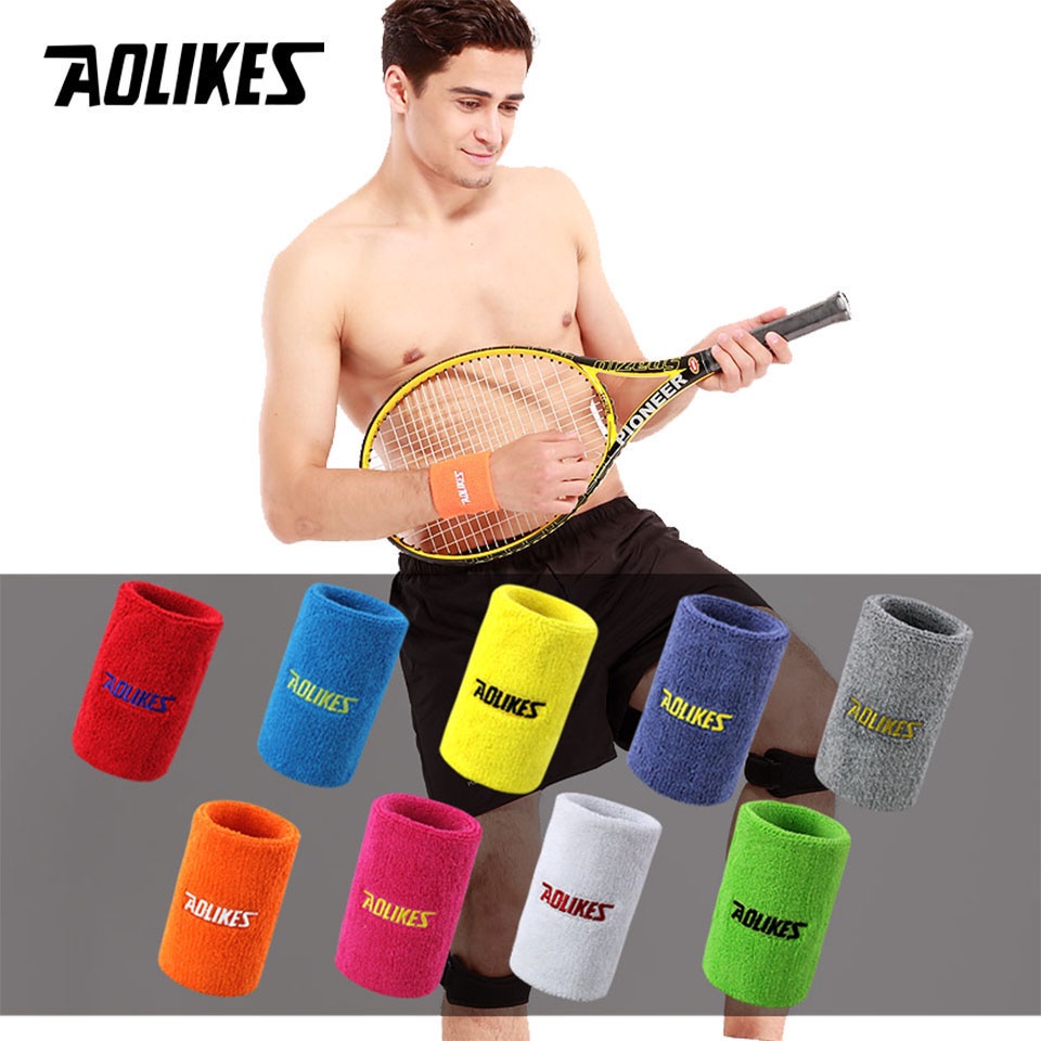Đai quấn cổ tay Aolikes hỗ trợ nâng tạ / luyện tập thể thao / bóng rổ / tennis