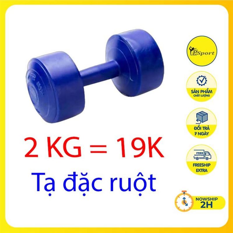 Tạ Tay 2 Kg Tạ Nhựa Tập Gym 2Kg
