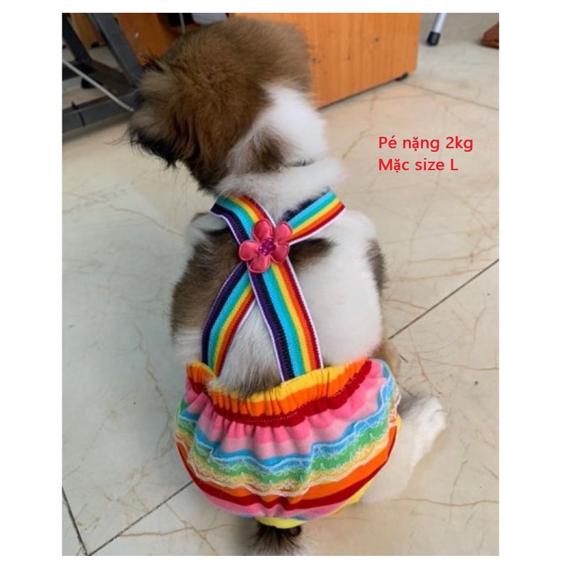 QUẦN CHIP CHO CHÓ MÈO, QUẦN SINH LÝ CHO CHÓ CÁI CÓ YẾM DƯỚI 3,5KG - ???LOVE PETS SHOP???
