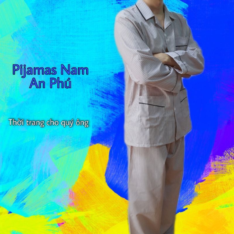 Hàng loại 1 - Bộ đồ ông già, pirama pijama nam trung niên, đồ mặc nhà, bộ ngủ đồ ngủ người lớn người già, hàng chuẩn