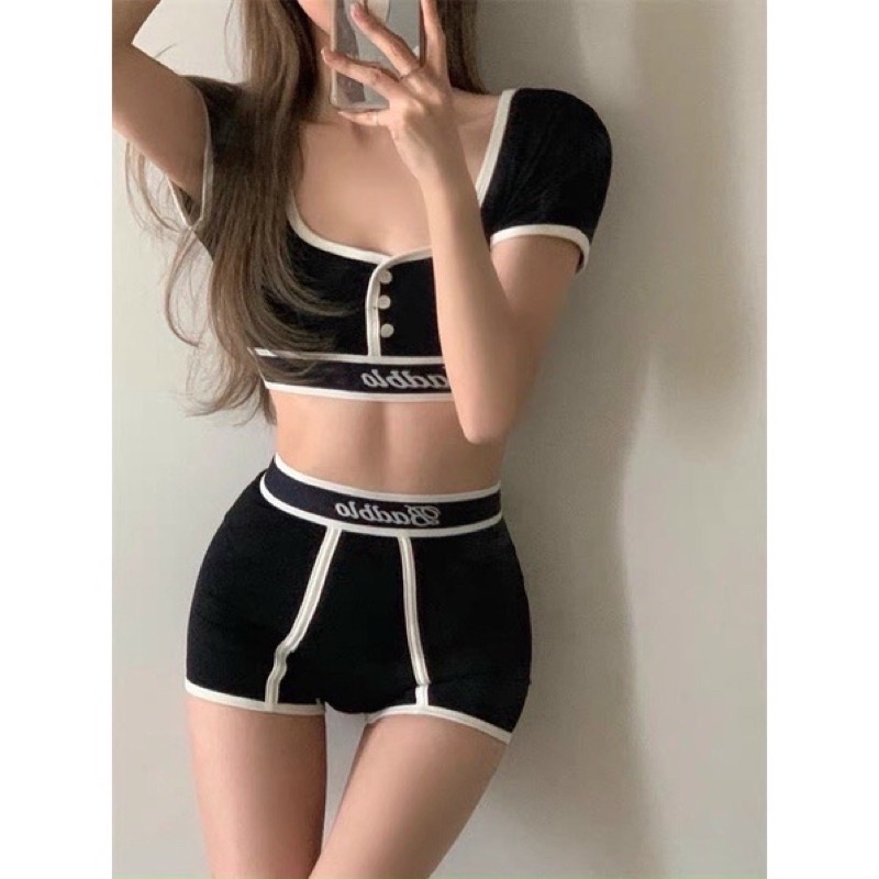 bikini đùi - đồ bơi badblo phong cách hàn quốc - đi bơi tập gym đều được nè - CarotShop