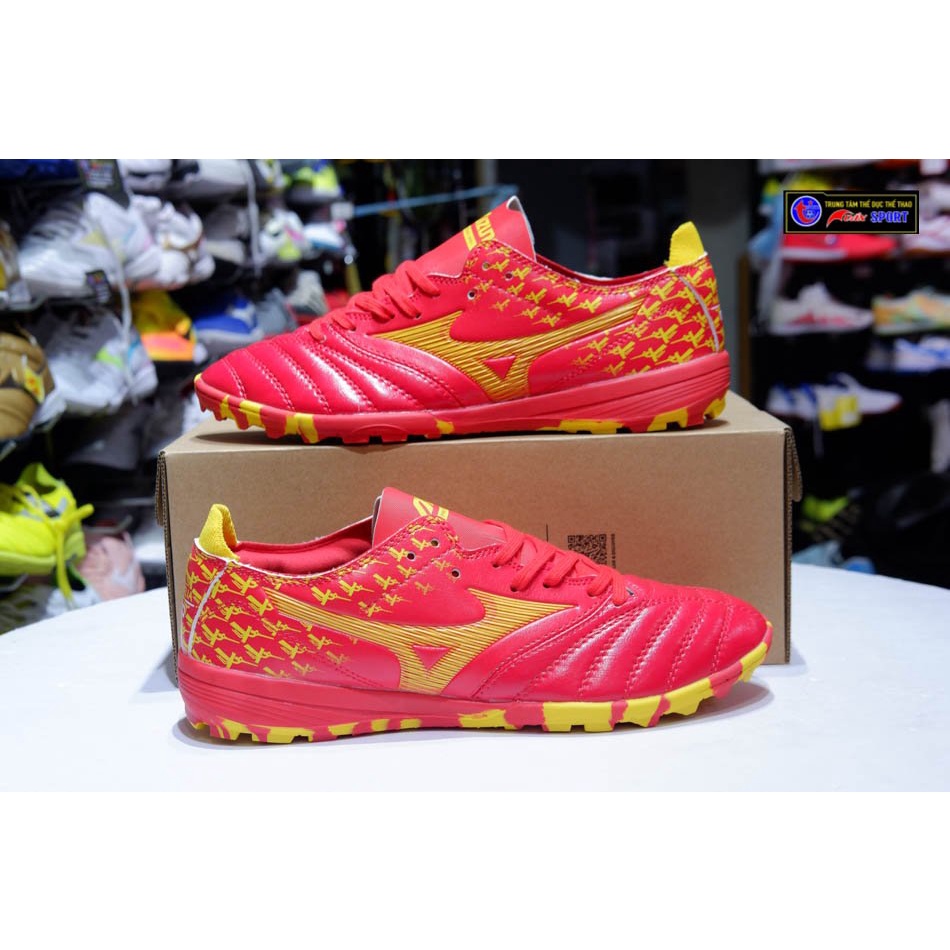 Giày đá bóng Mizuno lạc việt - đỏ