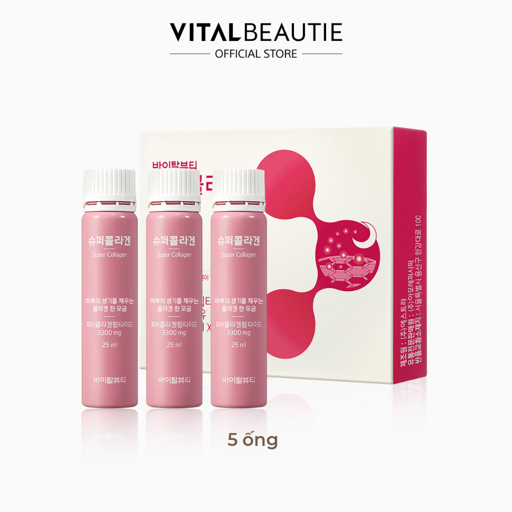 Thực Phẩm Bảo Vệ Sức Khỏe Vital Beautie Super Collagen 5 ống
